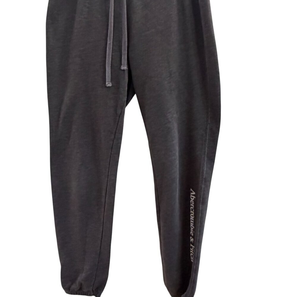 Abercrombie & Fitch Sweatpants Mens Sz Sm Gray Y2K Soft AF, Classic Logo